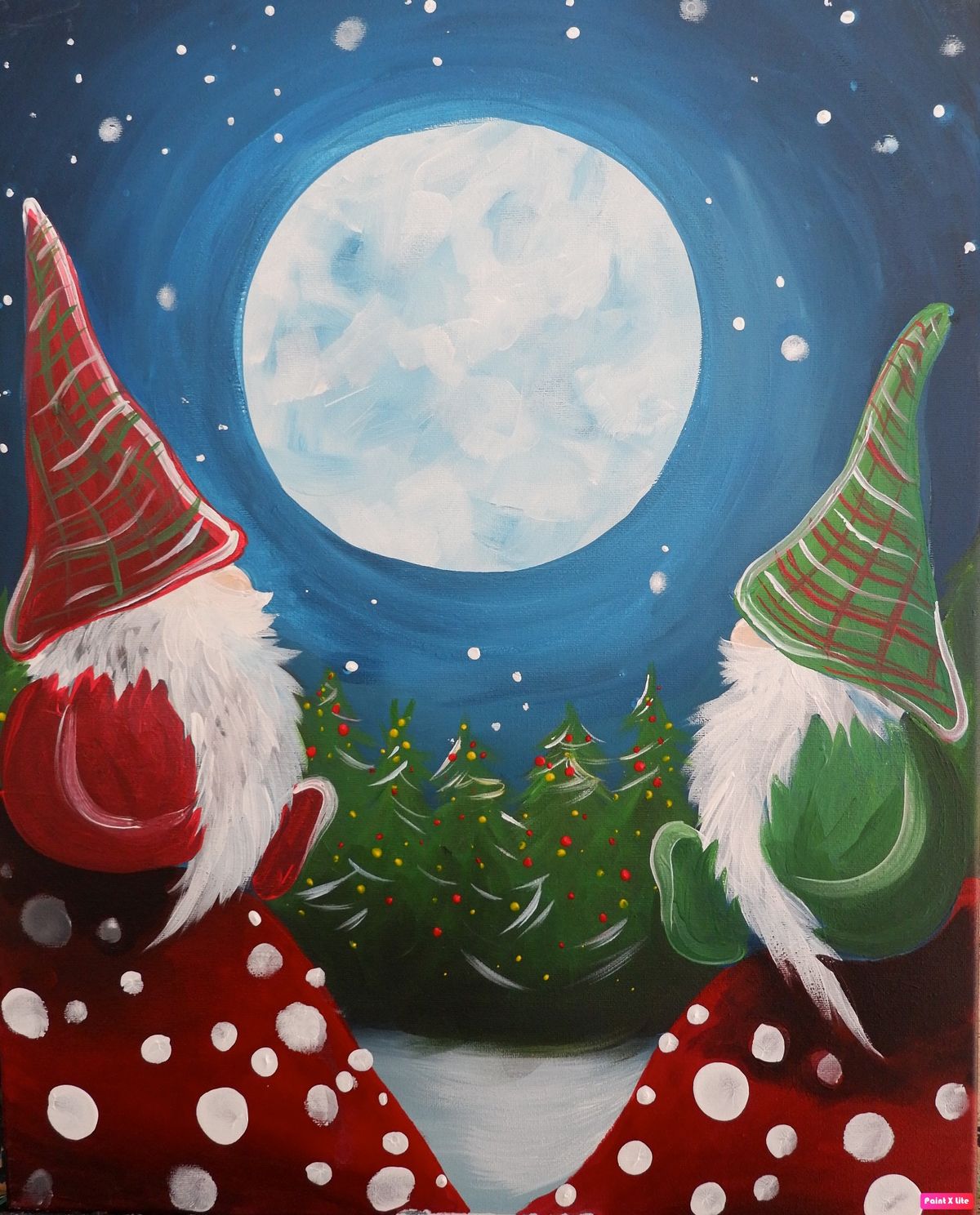 Join Brush Party with Jordan to Paint 'Gnomey Christmas' at The Gordon Arms