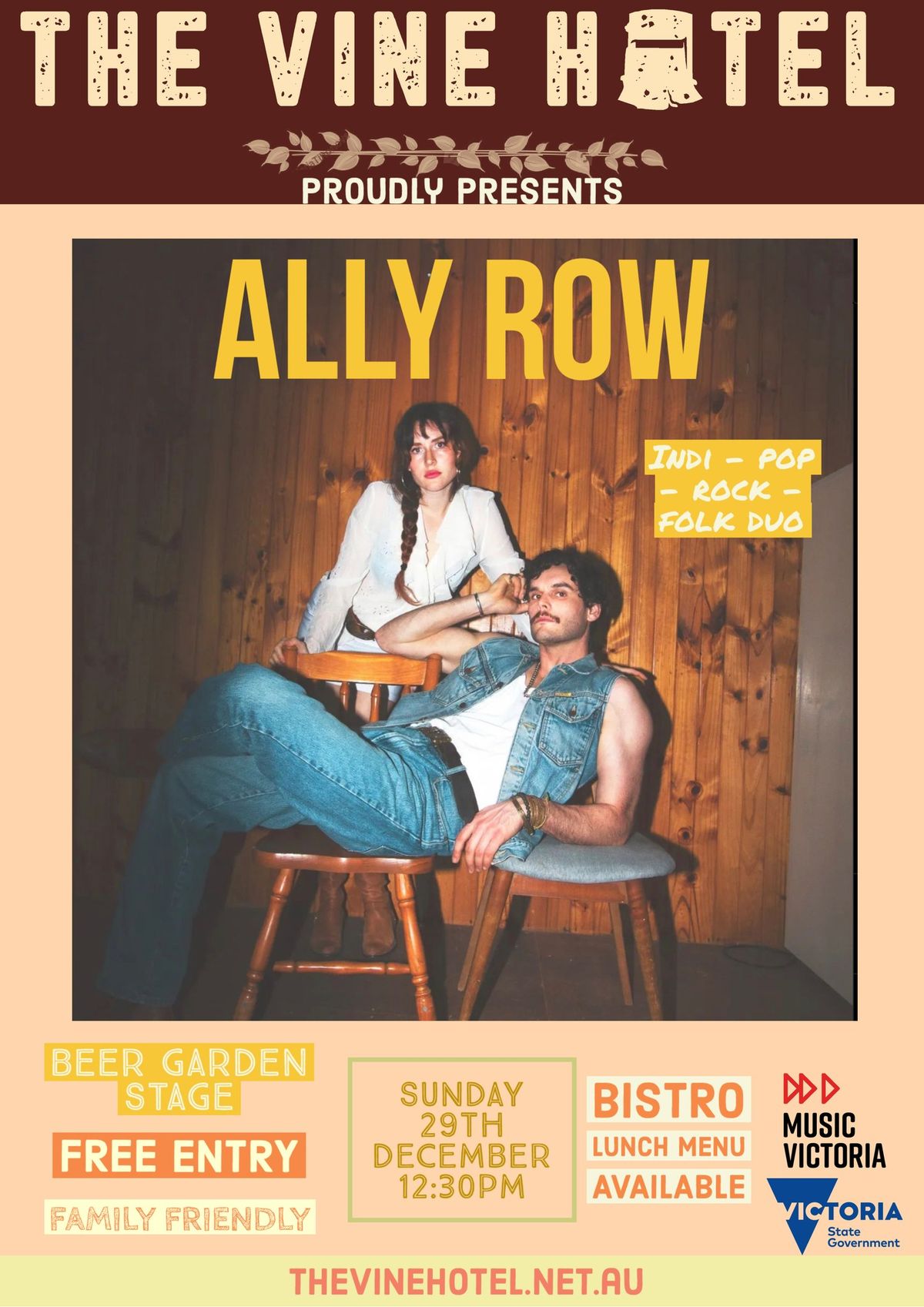 Ally Row live at The Vine Hotel Wangaratta