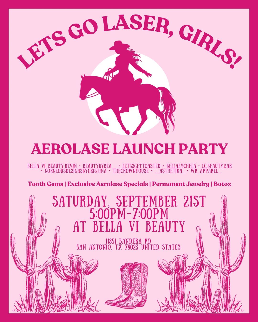 LET\u2019S GO LASER, GIRLS! JessanneAesthetics x Aerolase Launch Party