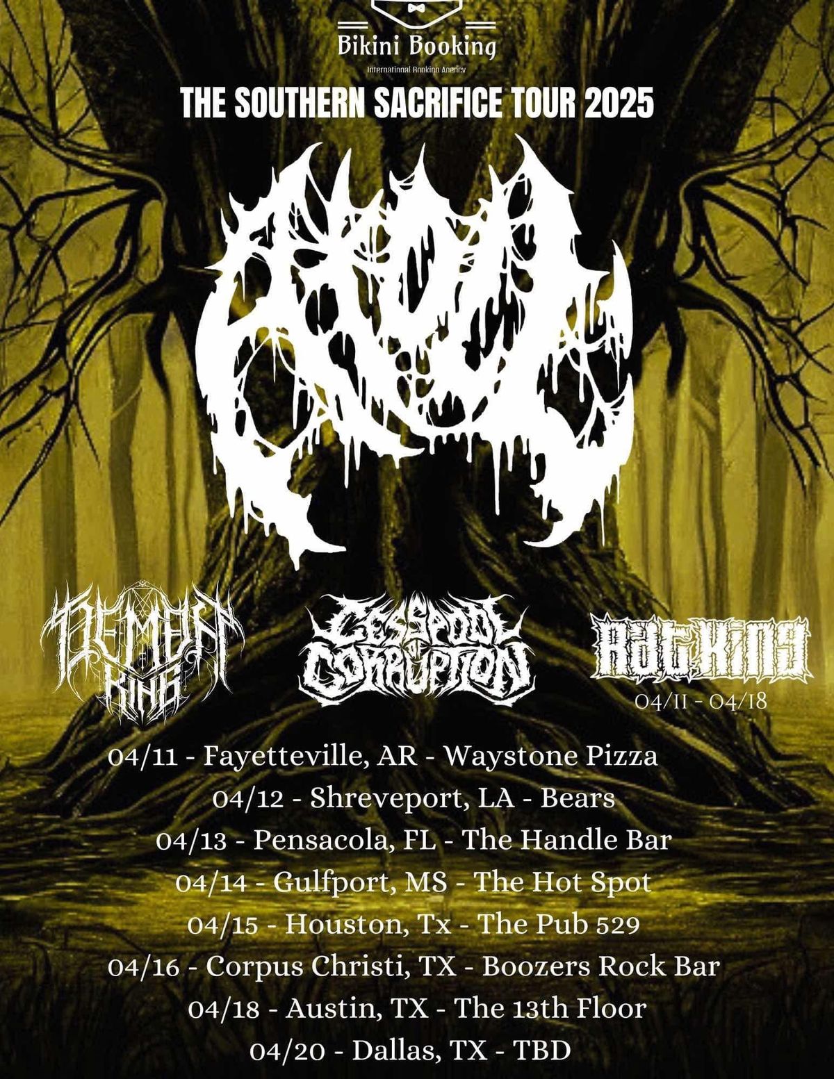 The Southern Sacrifice Tour -ATOLL, Demon King, Cesspool of Corruption, Rat King