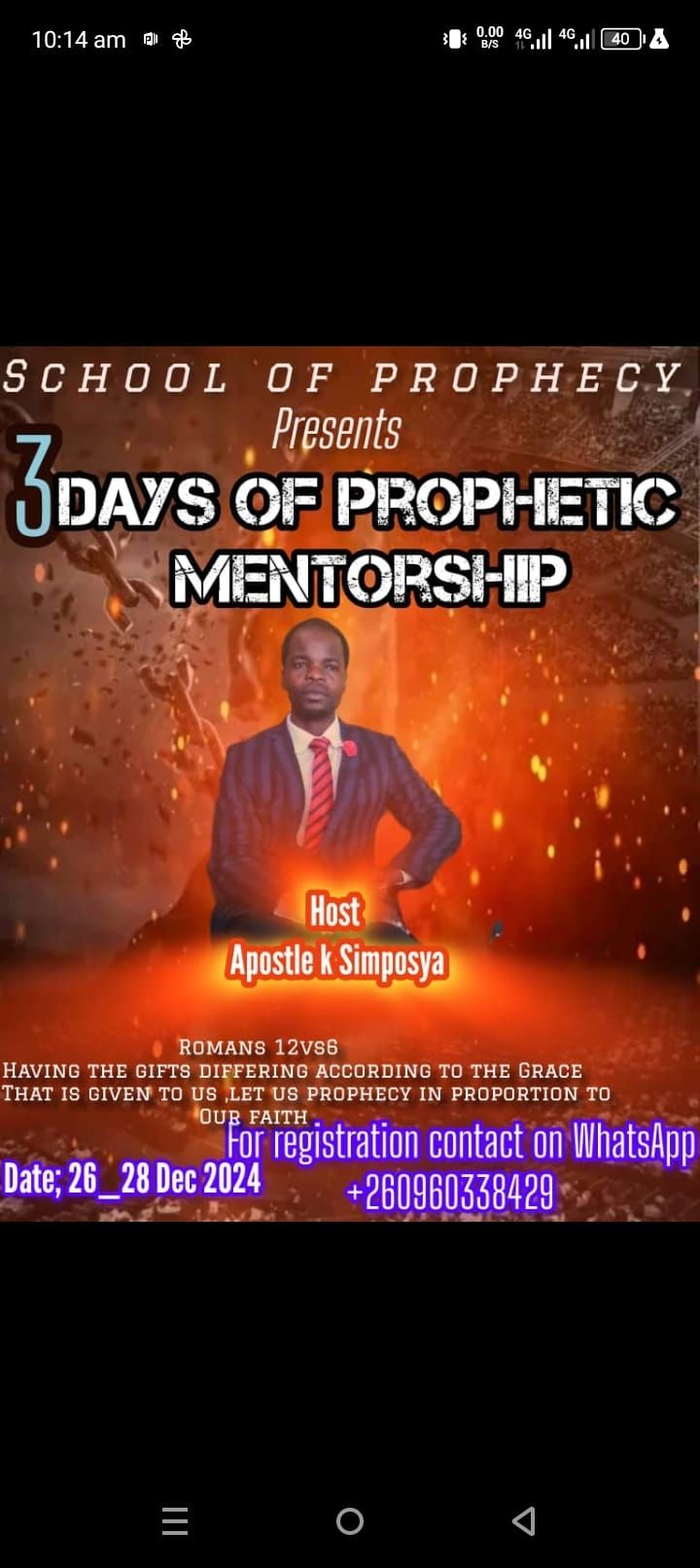 PROPHETIC MENTORSHIP 