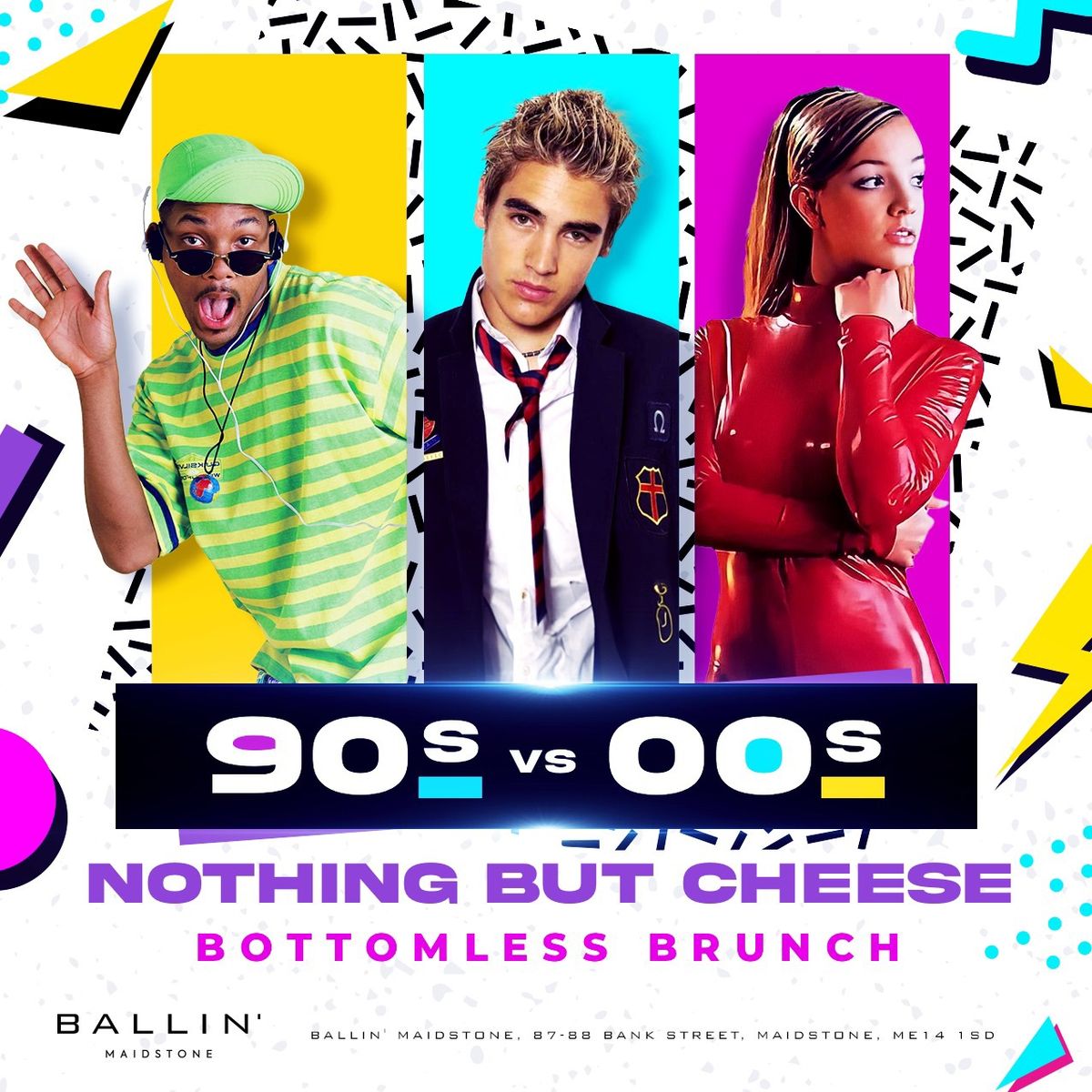 90s vs 00s Nothing But Cheese Bottomless Brunch 