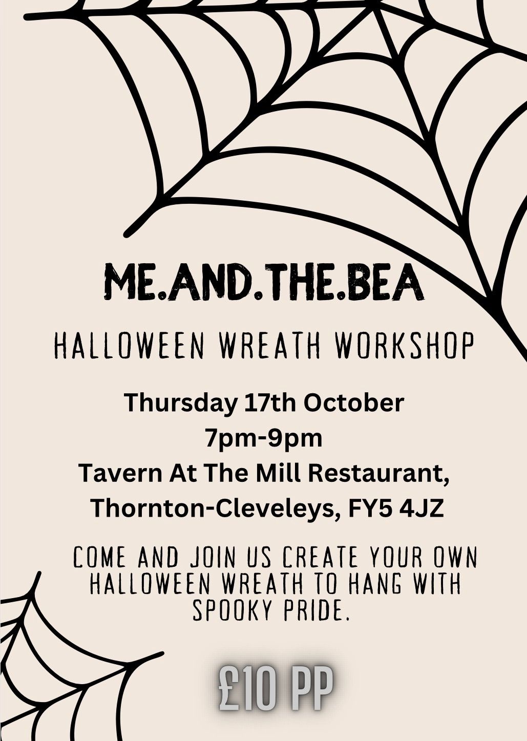 FULLY BOOKED- Halloween Wreath Workshop 