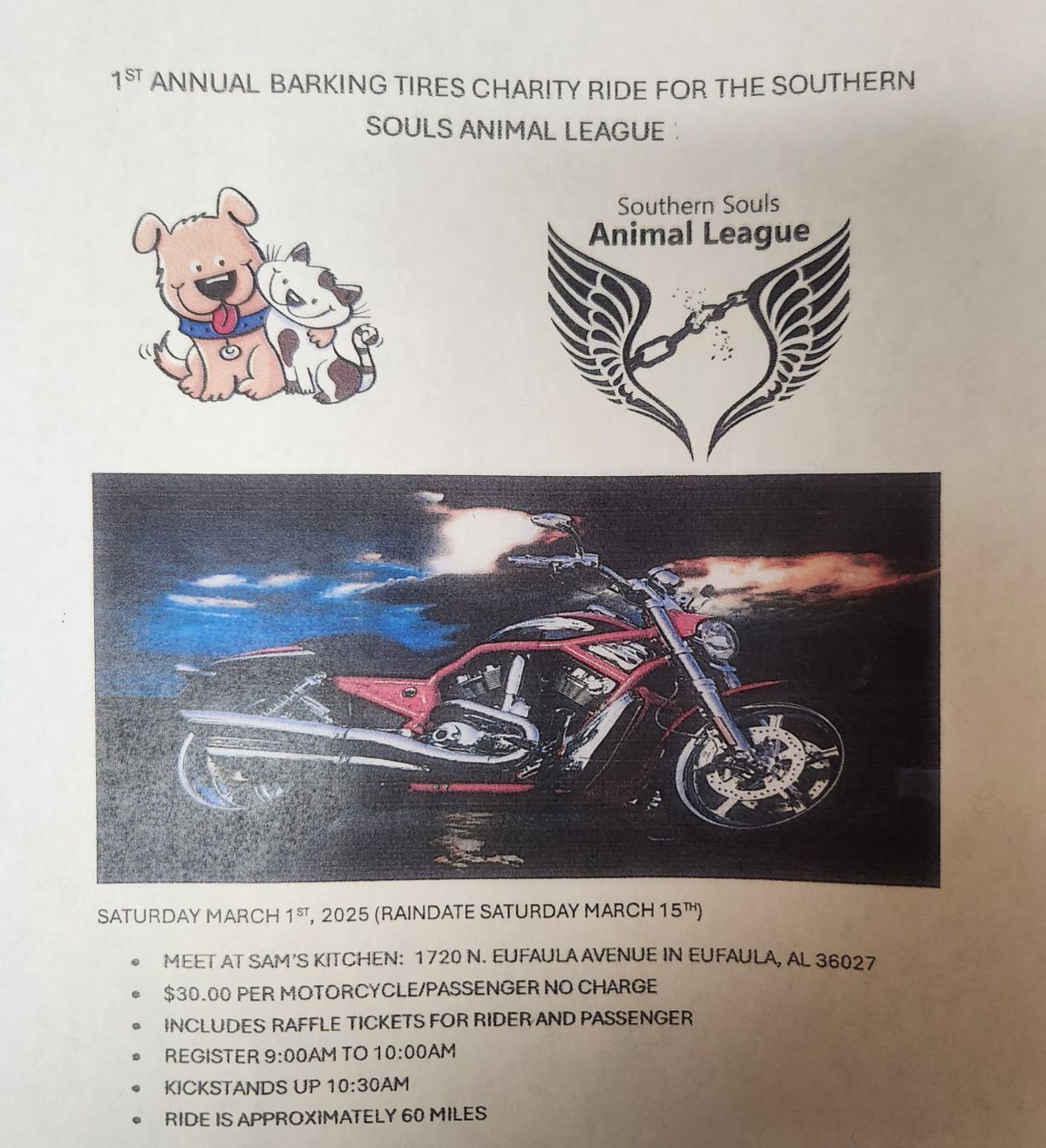 Barking Tires Charity Ride