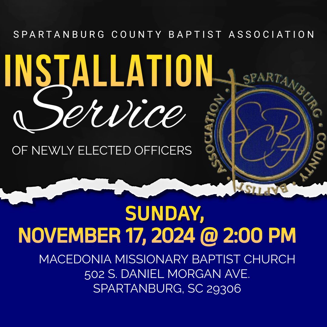 Spartanburg County Baptist Association  Installation Service