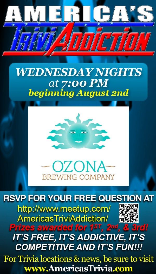 Ozona Brewing Company Trivia Night - Palm Harbor, Florida