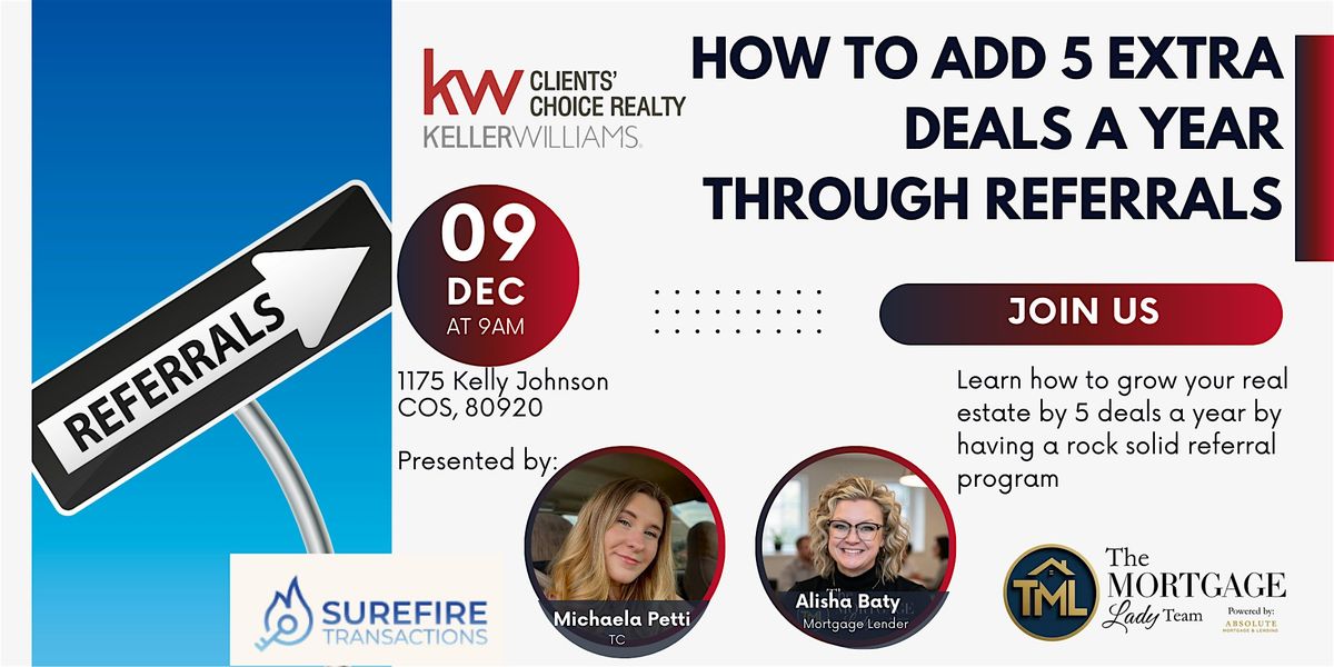 Lunch & Learn: Add 5 extra deals a year with a rock solid referral program