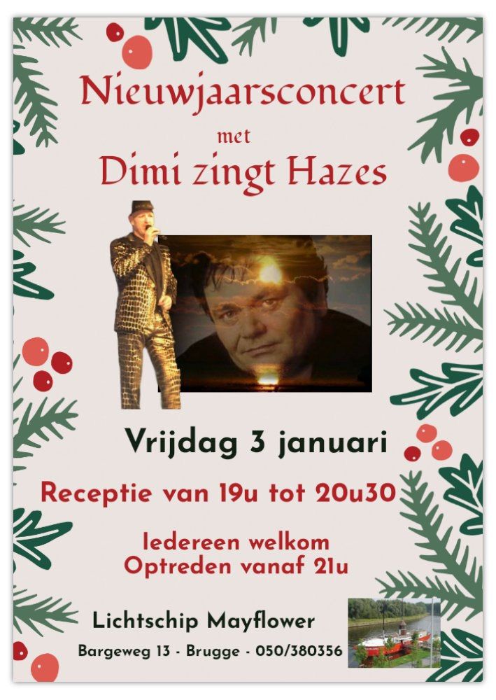 Nieuwjaarsconcert met\u201dDimi zingt Hazes\u201d