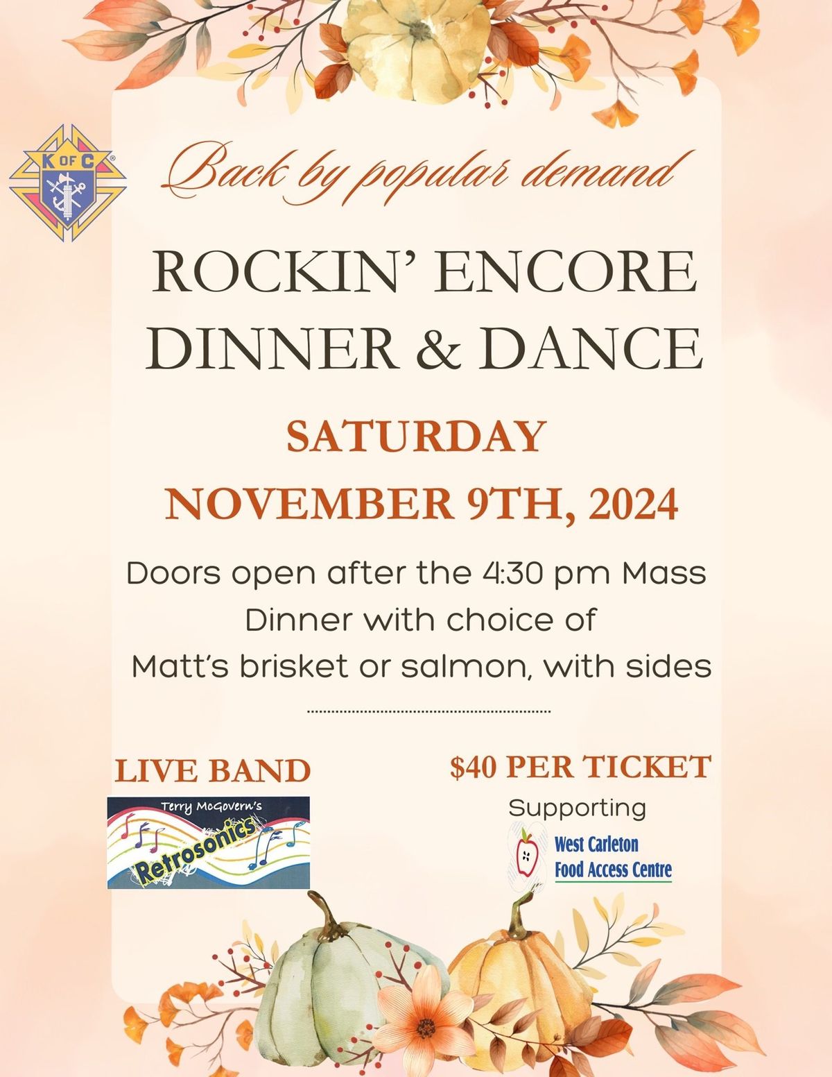 Rockin\u2019 Encore Dinner & Dnce