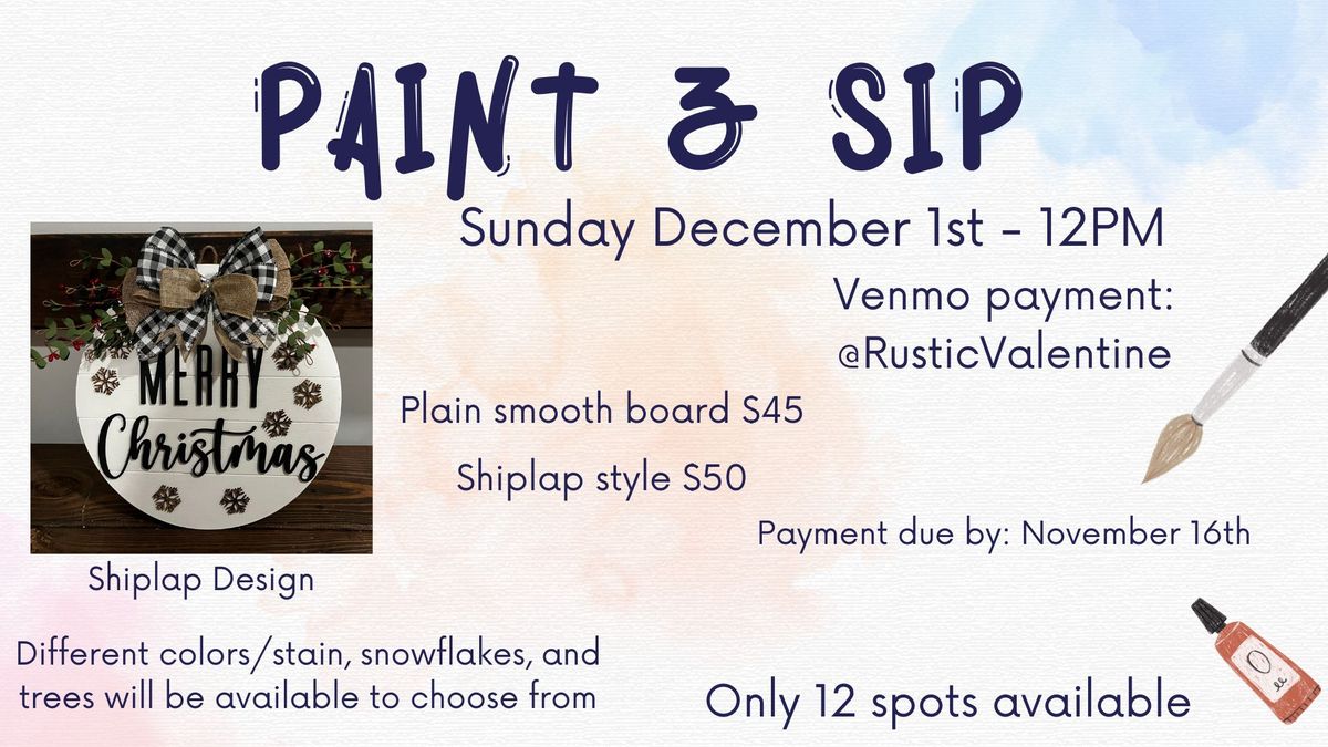 Paint & Sip