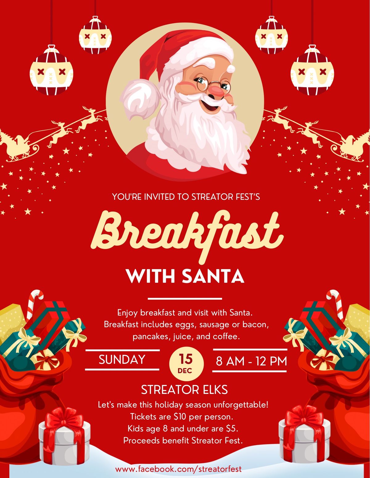 Streator Fest Breakfast with Santa