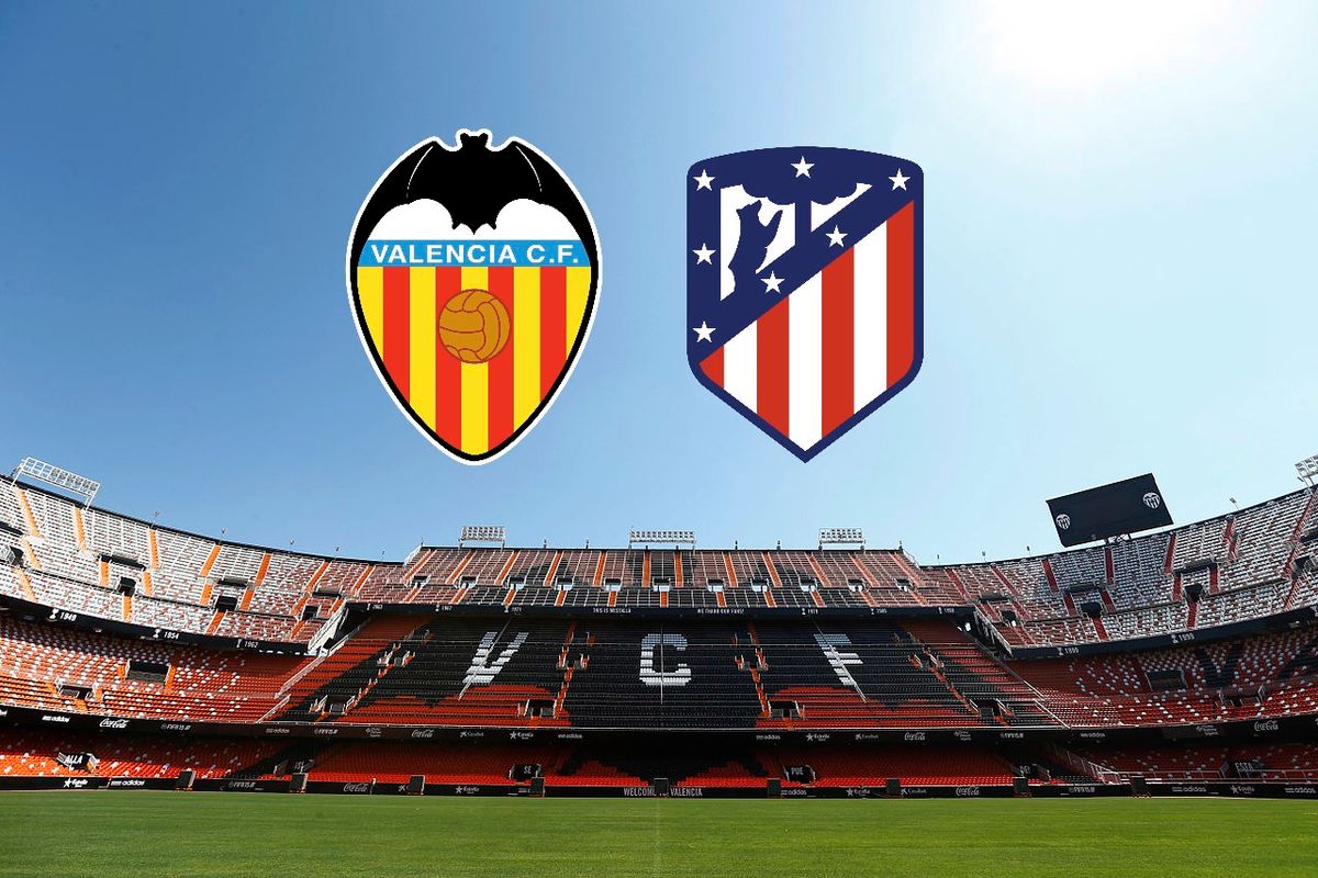 Atletico Madrid at Valencia CF at Mestalla Stadium