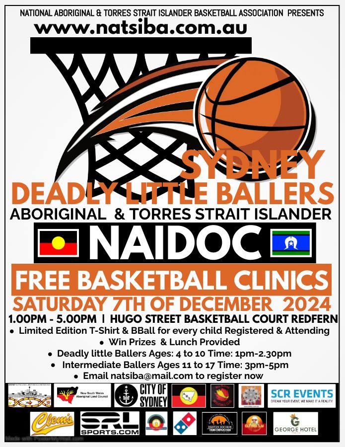 2024 FREE NAIDOC DEADLY LITTLE BALLERS BASKETBALL CLINICS