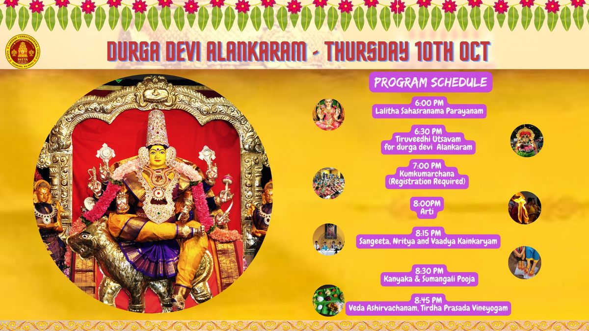 Navaratri Celebrations - Durga Devi Alankaram