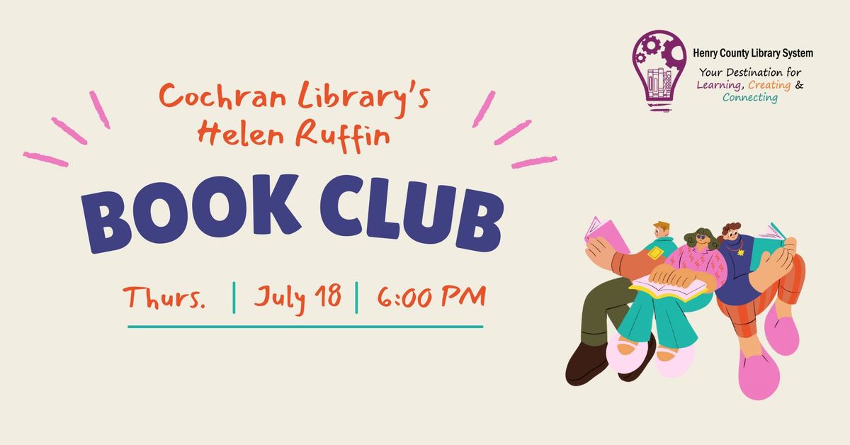 Cochran Library's Helen Ruffin Book Club (For Middle Schoolers)