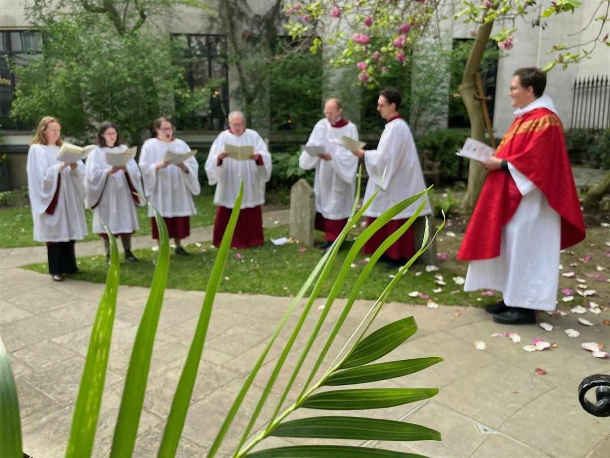 Palm Sunday Holy Communion & Procession in the City of London, St Olave ...