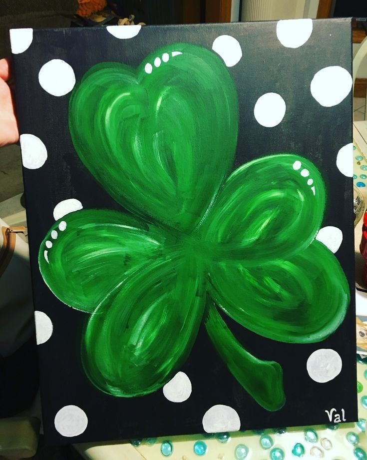 Kayla's Shamrock Canvas