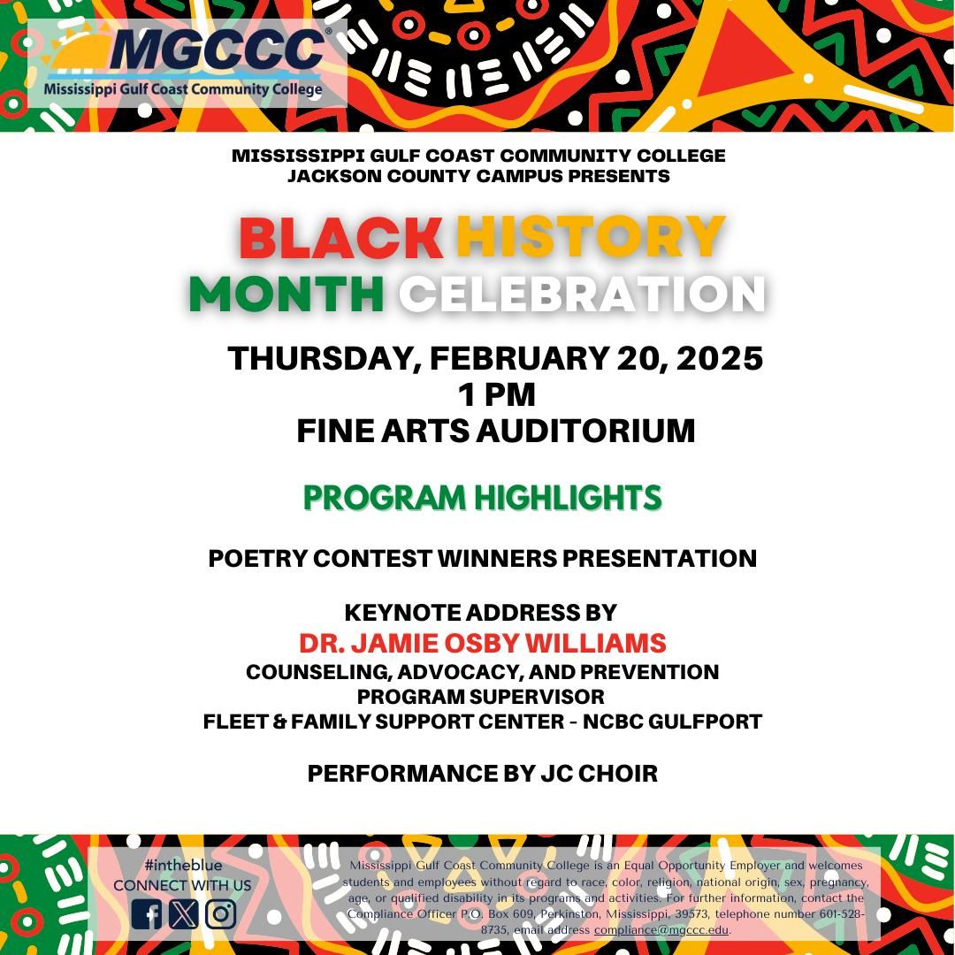 MGCCC JC Campus Black History Month Program