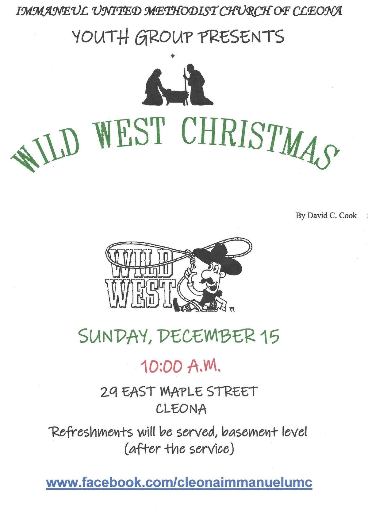  IUMC Youth Group's production of "Wild West Christmas"