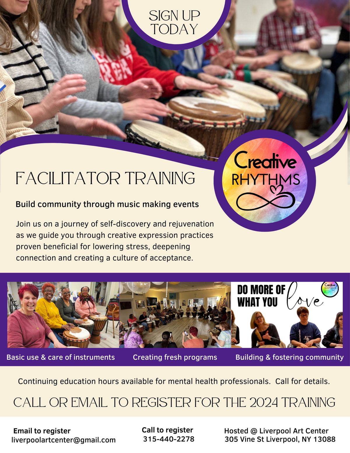 Facilitator Training with Creative Rhythms\u2122\ufe0f