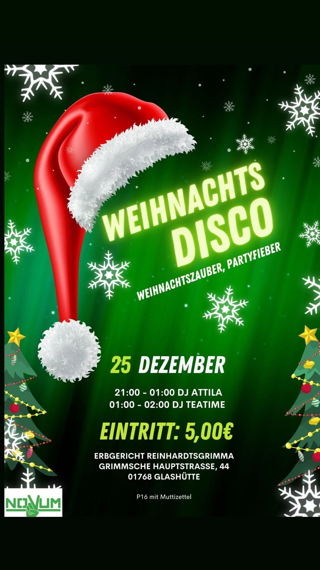 Weihnachtsdisco Reinhardtsgrimma