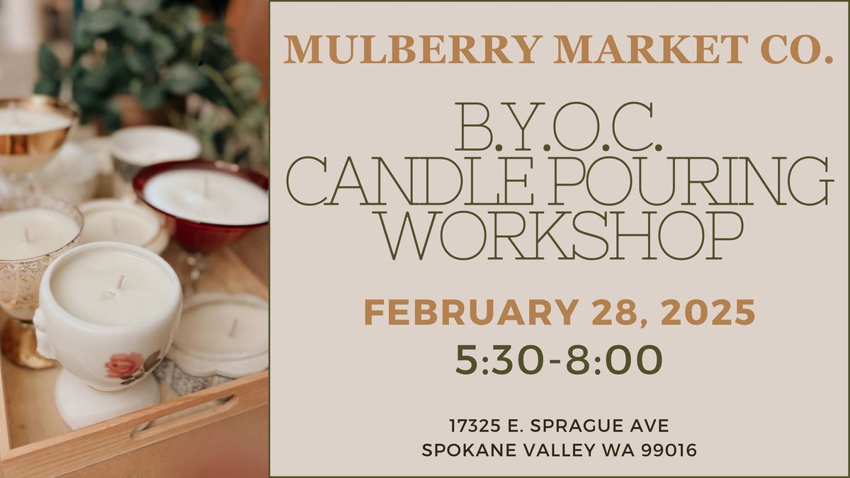 Bring Your Own Container Candle Pouring Workshop!