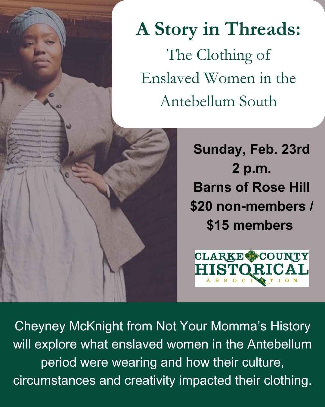 A Story in Threads: The Clothing of Enslaved Women in the Antebellum South