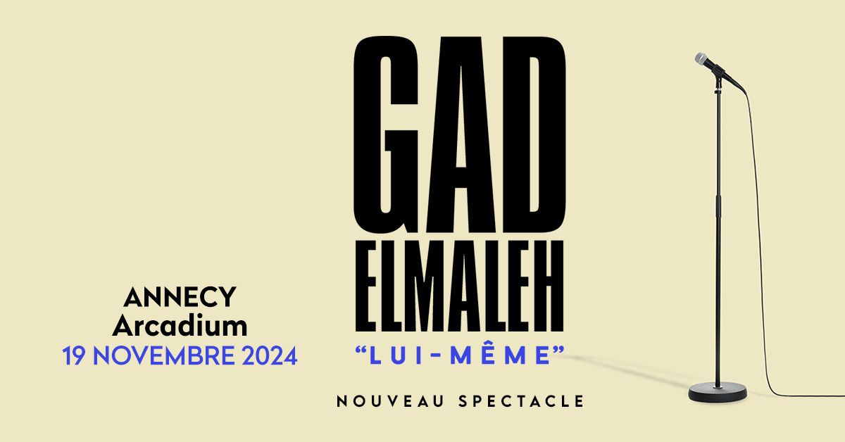 GAD ELMALEH \u2022 Arcadium, Annecy \u2022 Mardi 19 novembre 2024