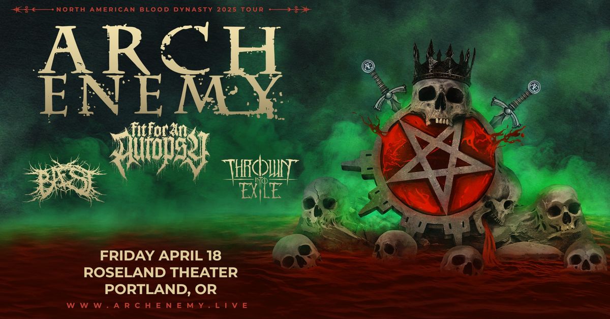 ARCH ENEMY NORTH AMERICAN BLOOD DYNASTY 2025 TOUR - Roseland Theater - Portland, OR