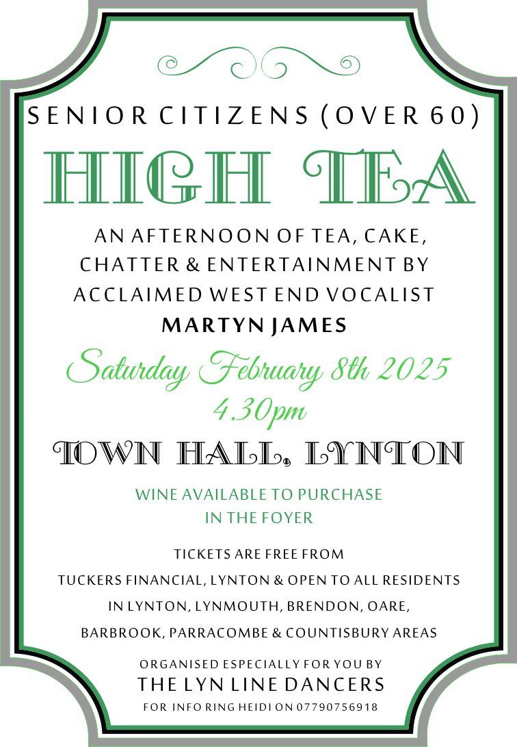 Over 60s High Tea