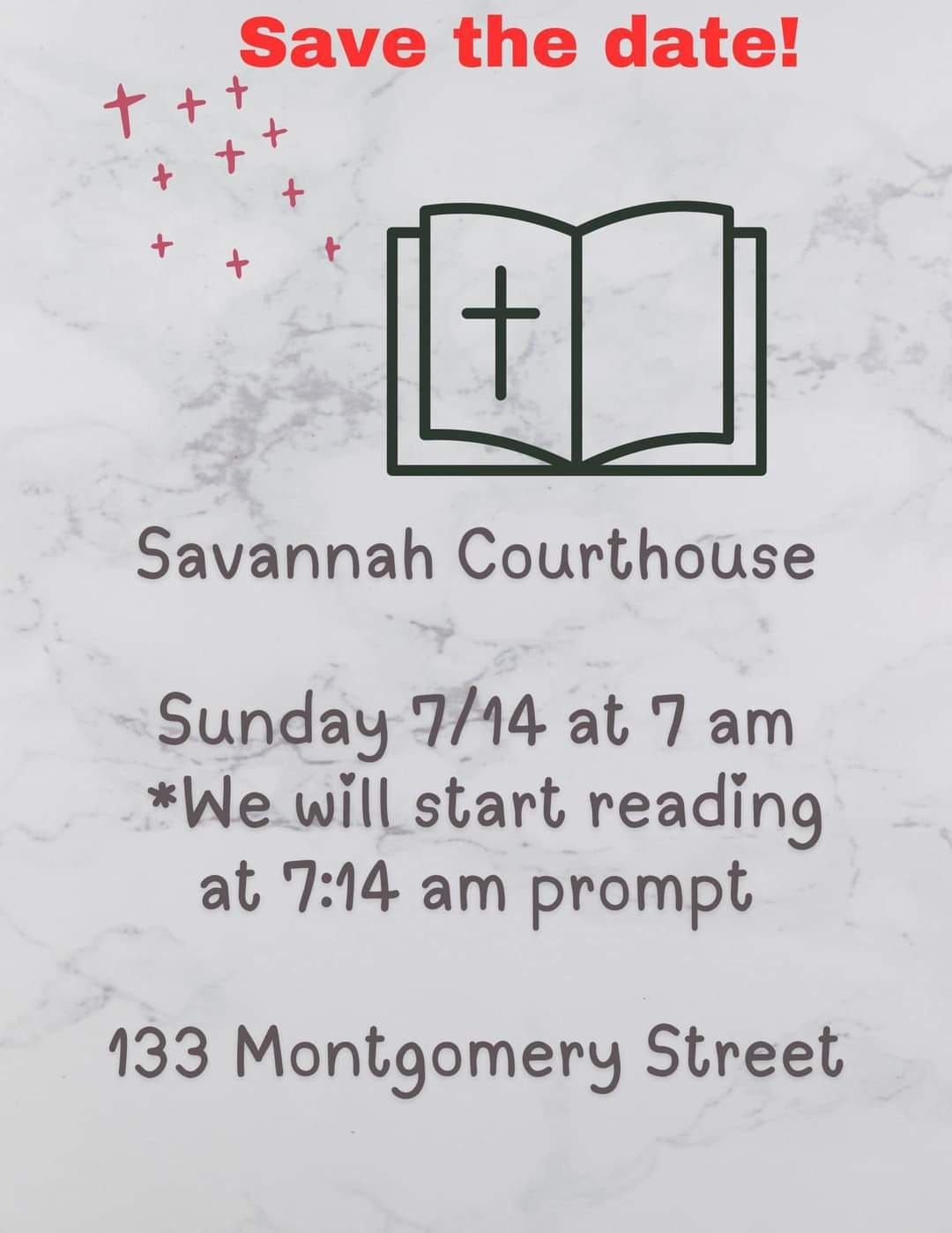 GA Statewide Bible Reading -Savannah