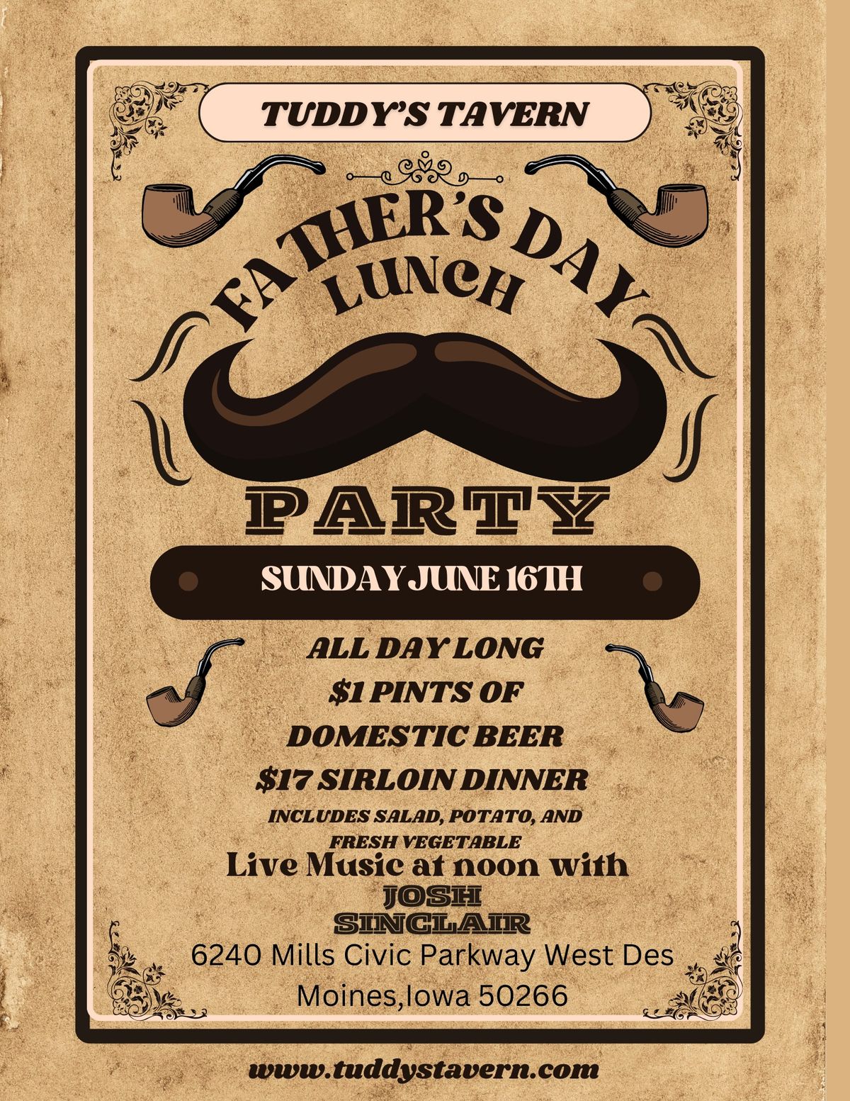 Father's Day with Tuddy's Tavern