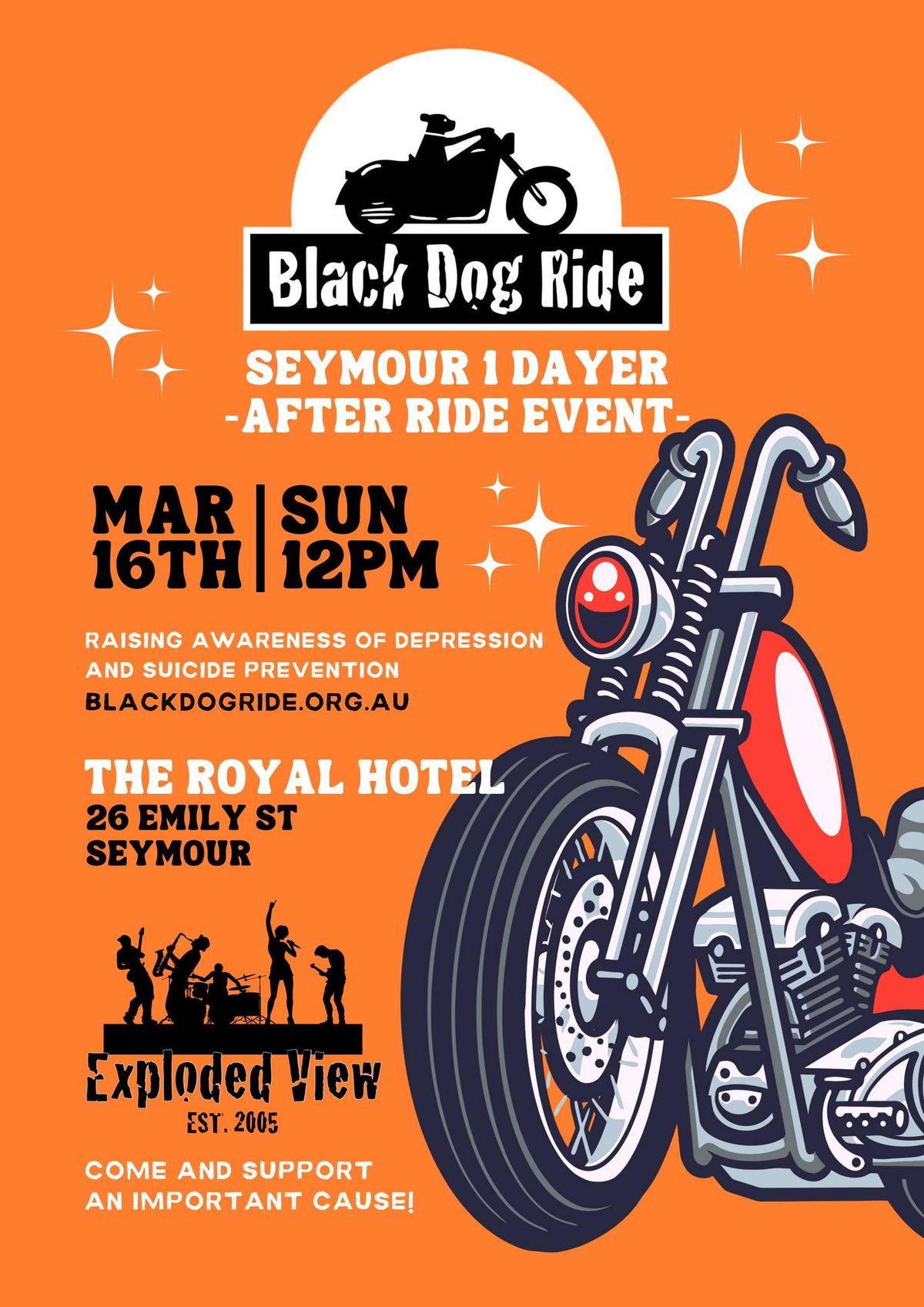 Black Dog Ride Seymour 1 Dayer