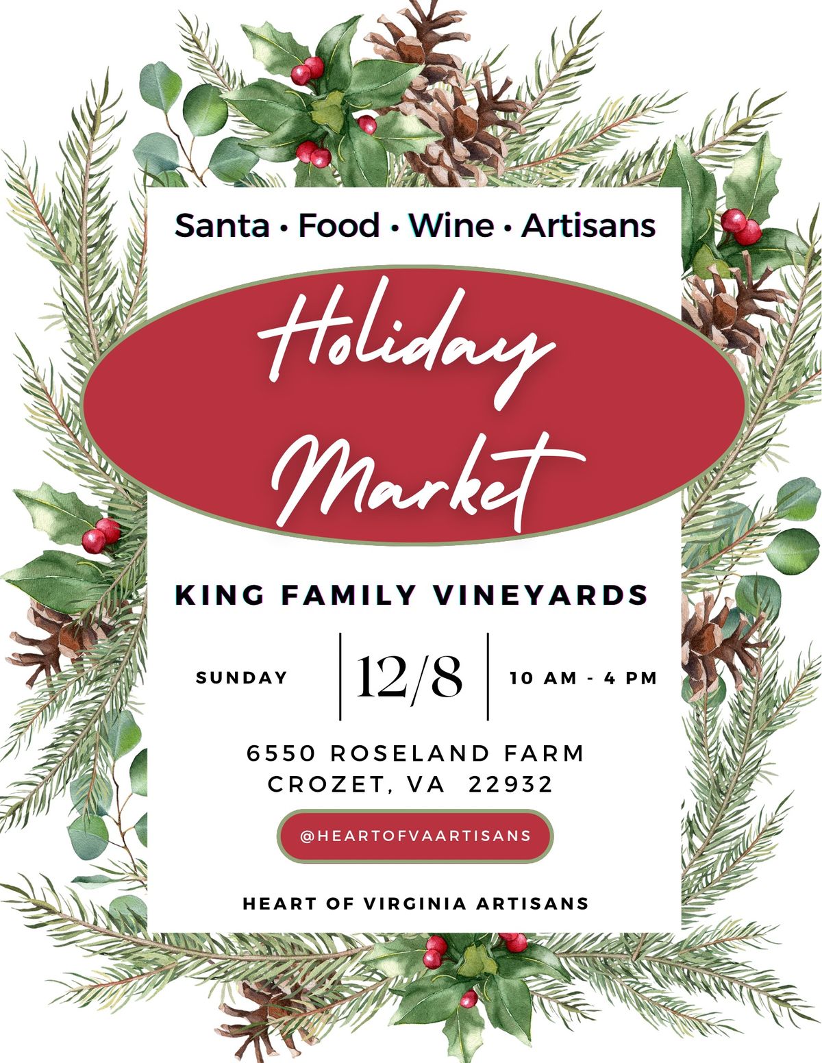 Holiday Market at King Family Vineyards