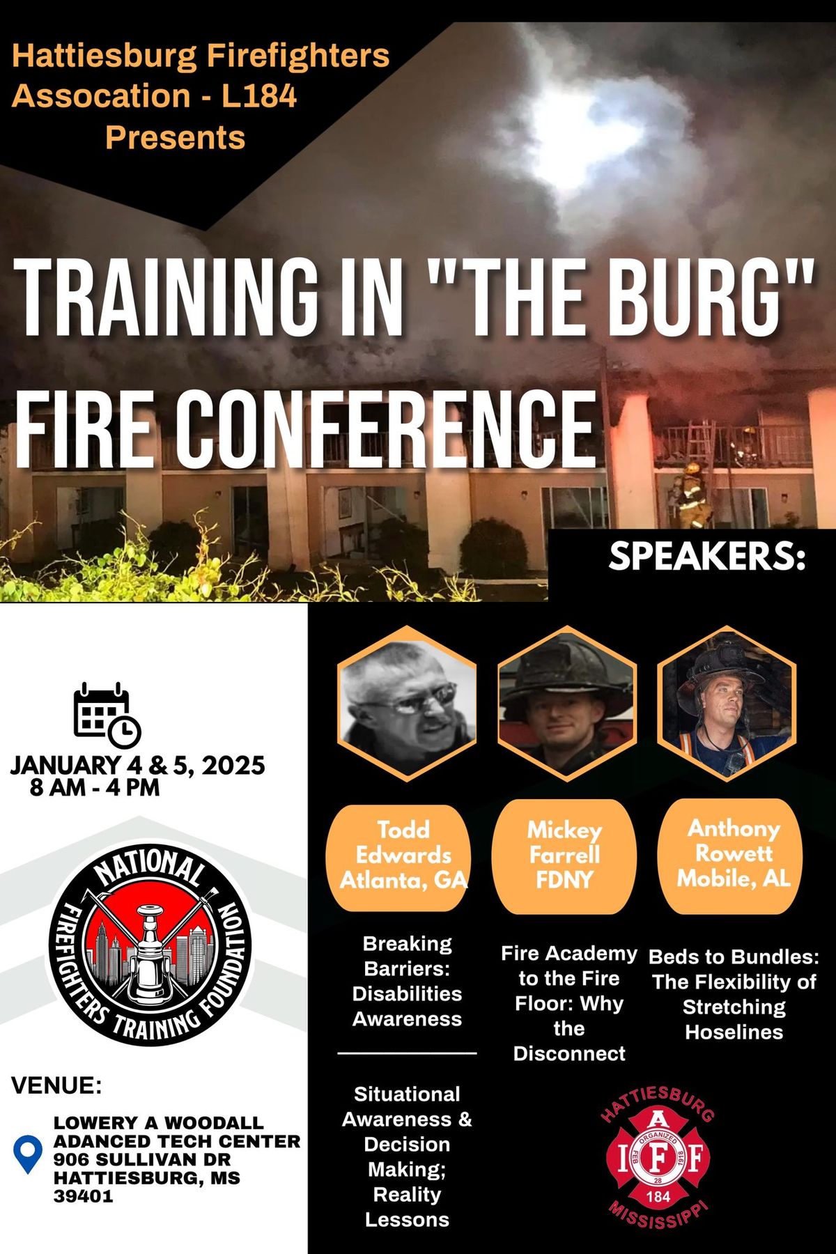 Training in "The Burg" Fire Conference