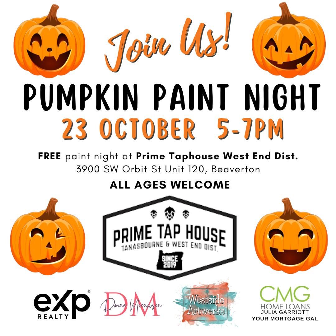 Pumpkin Paint Night with Prime Tap House: West End Dist