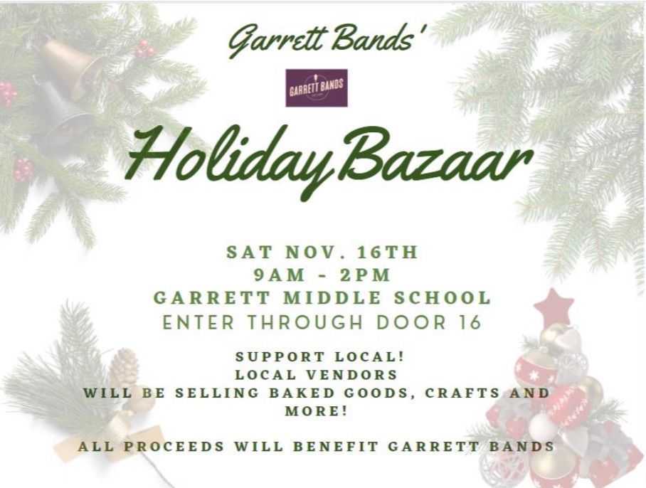 Garrett Bands Holiday Bazaar 2024