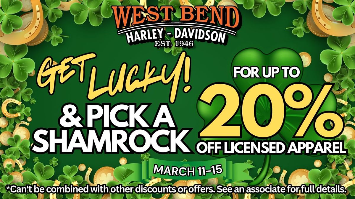 Pick a Shamrock at West Bend Harley-Davidson