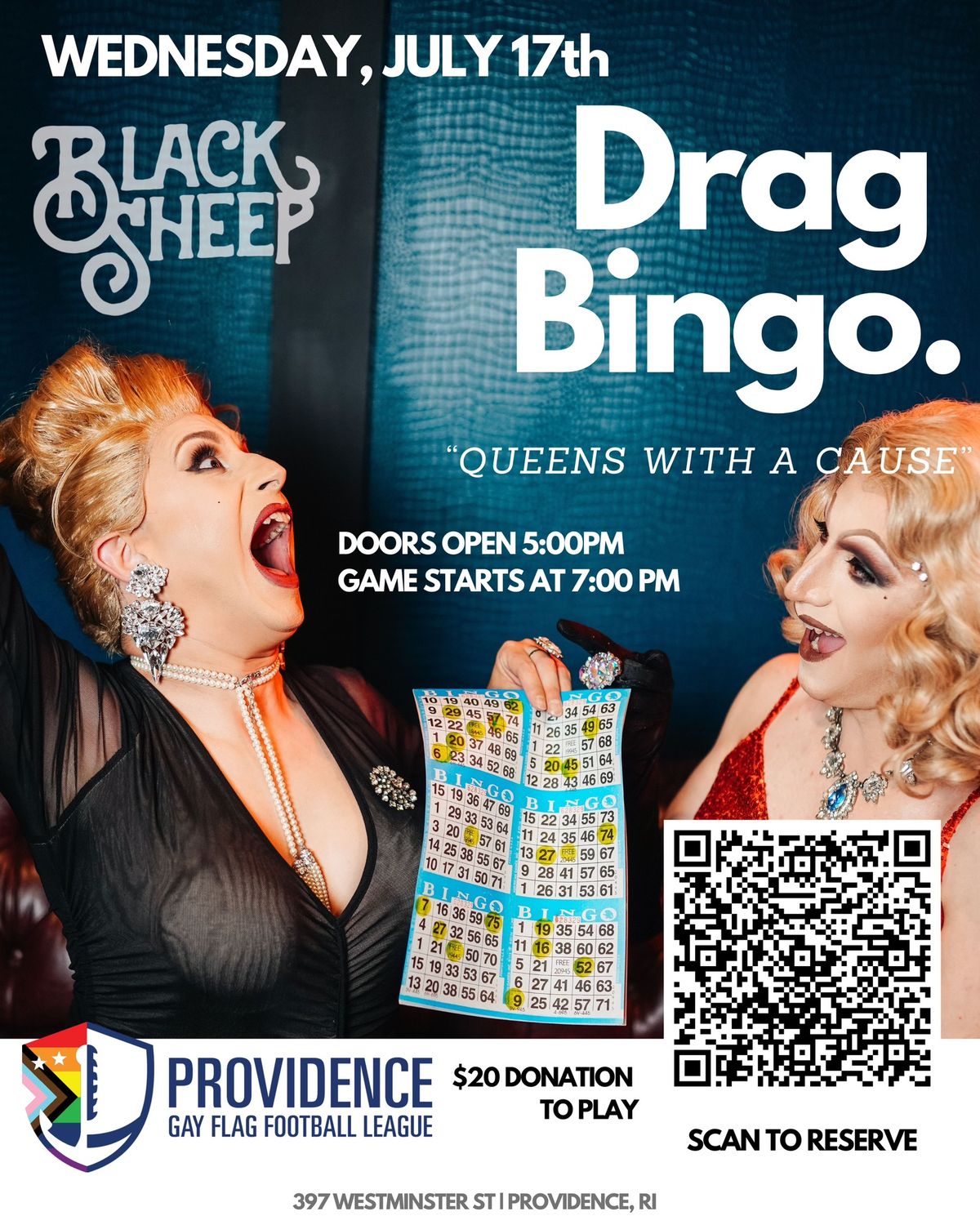 Drag Bingo : Providence Gay Flag Football