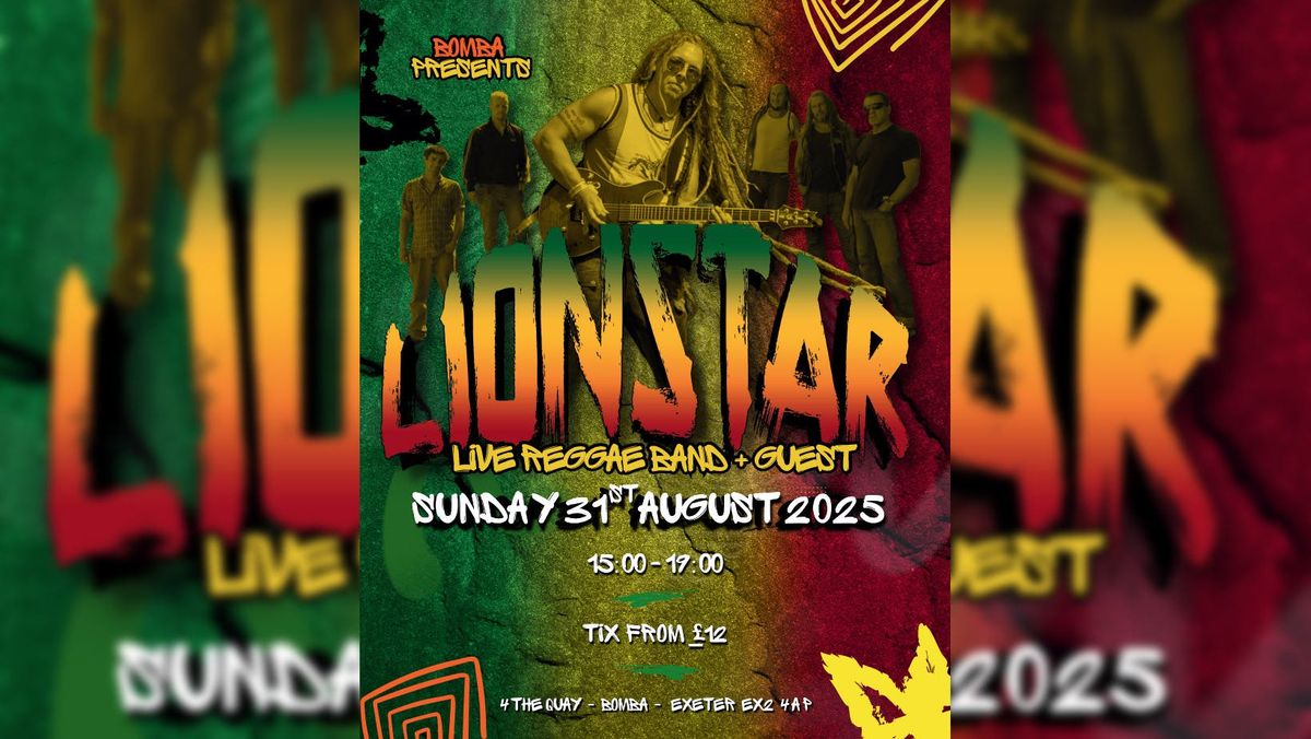 Lionstar Full Live Reggae Band - Bomba - Sun 31st Aug - Exeter