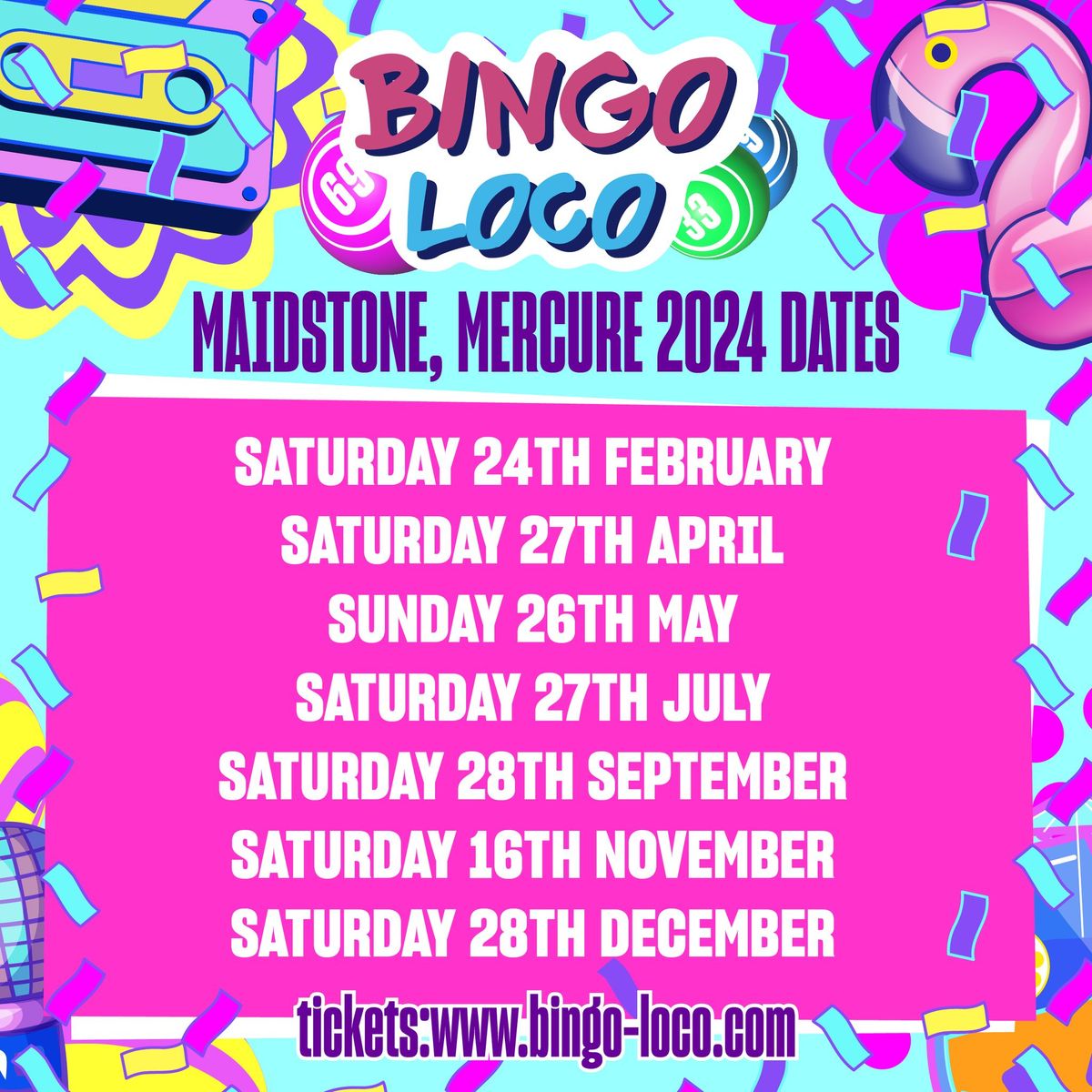 BINGO LOCO \u2013 SATURDAY 28TH SEPTEMBER 2024