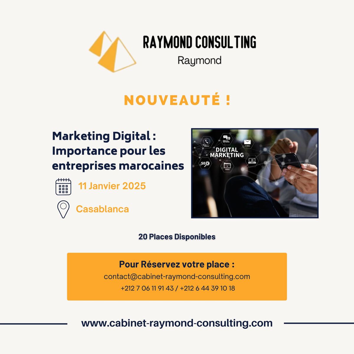 Marketing DIGITAL : Importance pour les entreprises Marocaines - Raymond Consulting