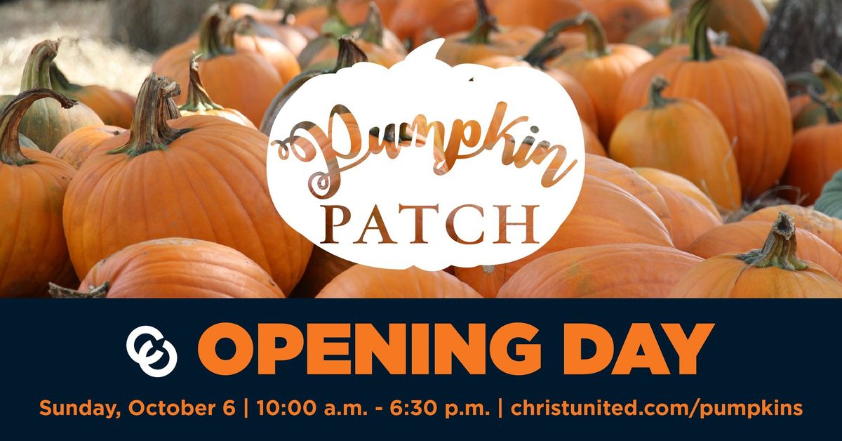 Pumpkin Patch Opening Day