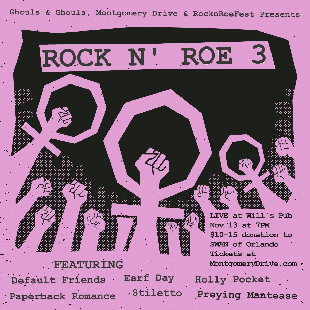 Rock N\u2019 Roe 3 - Benefiting SWAN of Orlando at Will\u2019s Pub - Orlando, FL