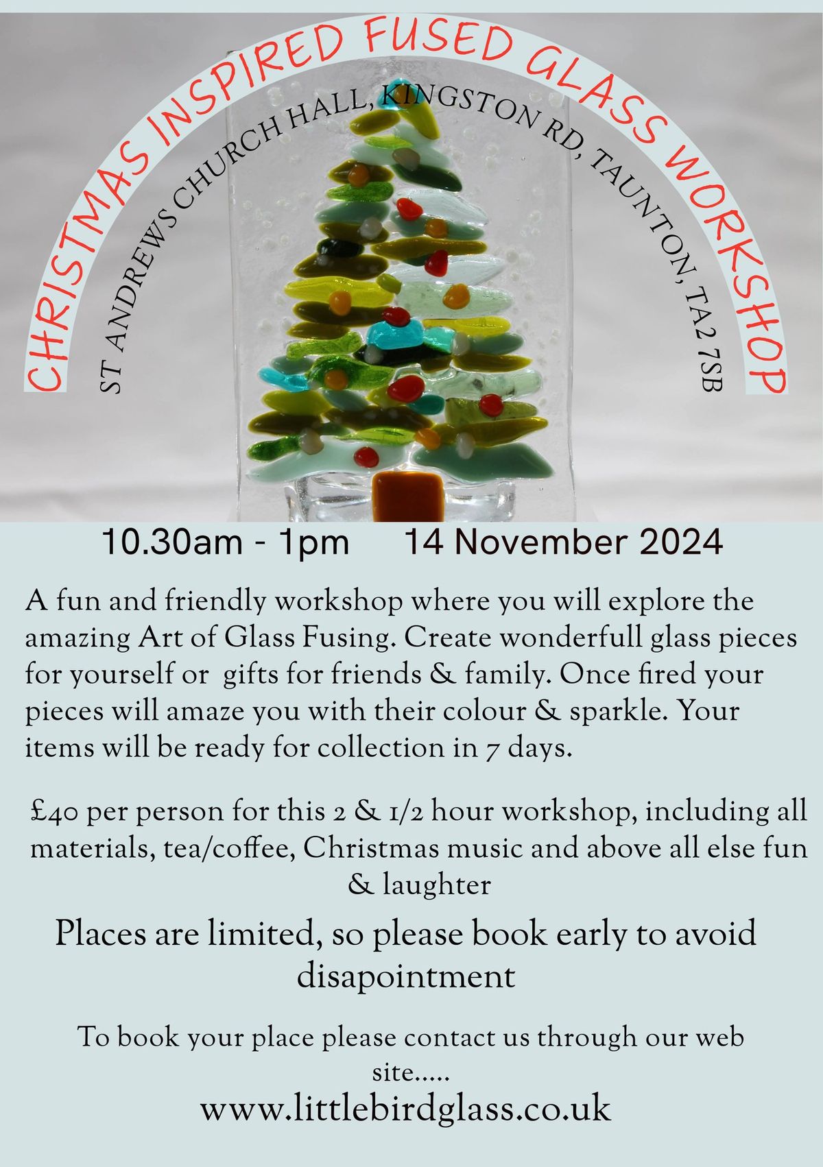 Christmas Inspired Fused Glass Workshop