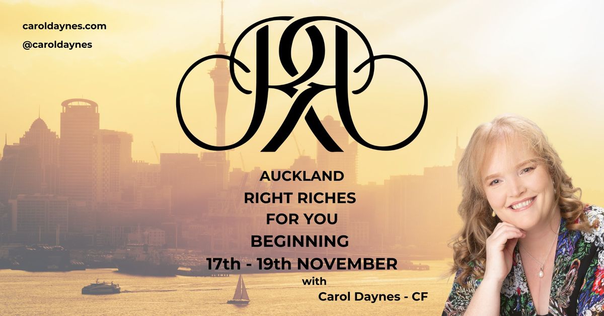 Right Riches For You Intro & Beginning Class Auckland, NZ