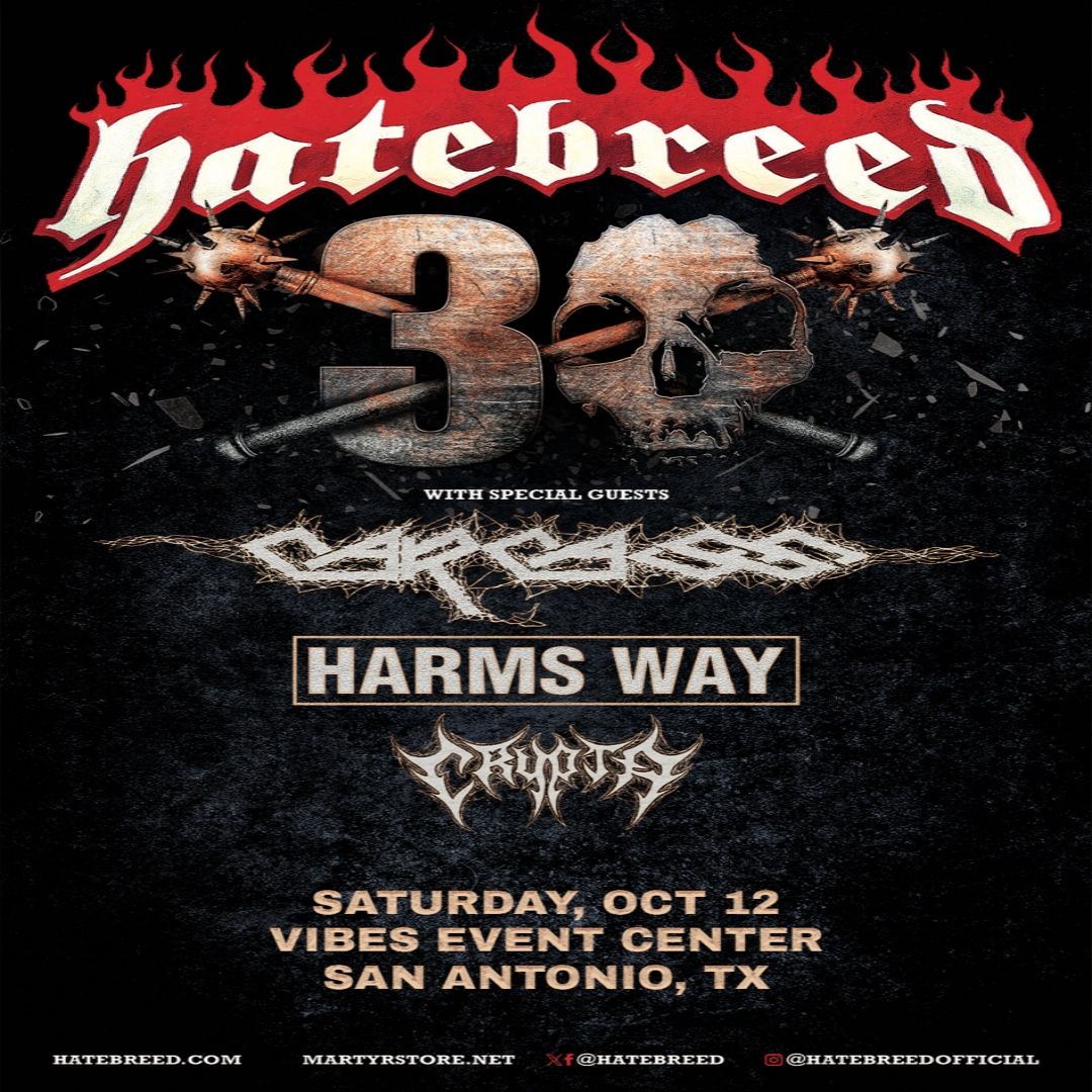 Hatebreed: 30th Anniversary Tour at Vibes Event Center