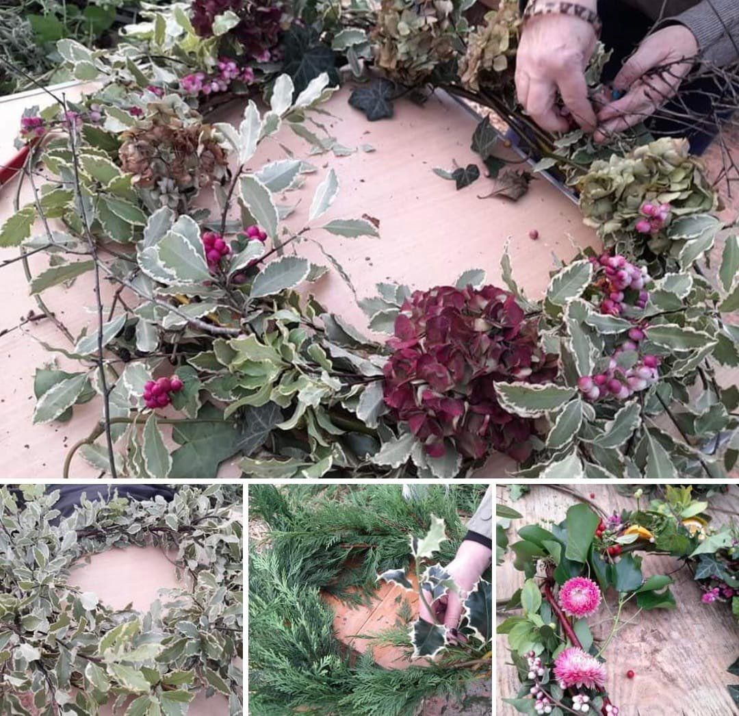 Winter hedgerow wreath making 