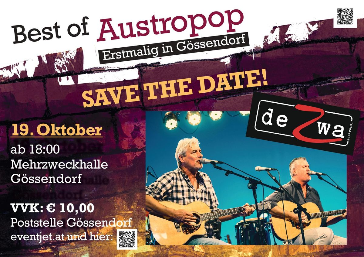 Best of Austropop in G\u00f6ssendorf - de Zwa