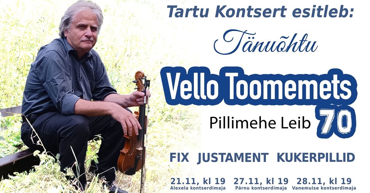 Tartu | Vello Toomemets 70 "Pillimehe leib" 